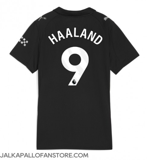 Manchester City Erling Haaland #9 Vieraspaita Naisten 2025-26 Lyhythihainen Manchester City Erling Haaland #9 Vieraspaita Naisten 2025-26 Lyhythihainen